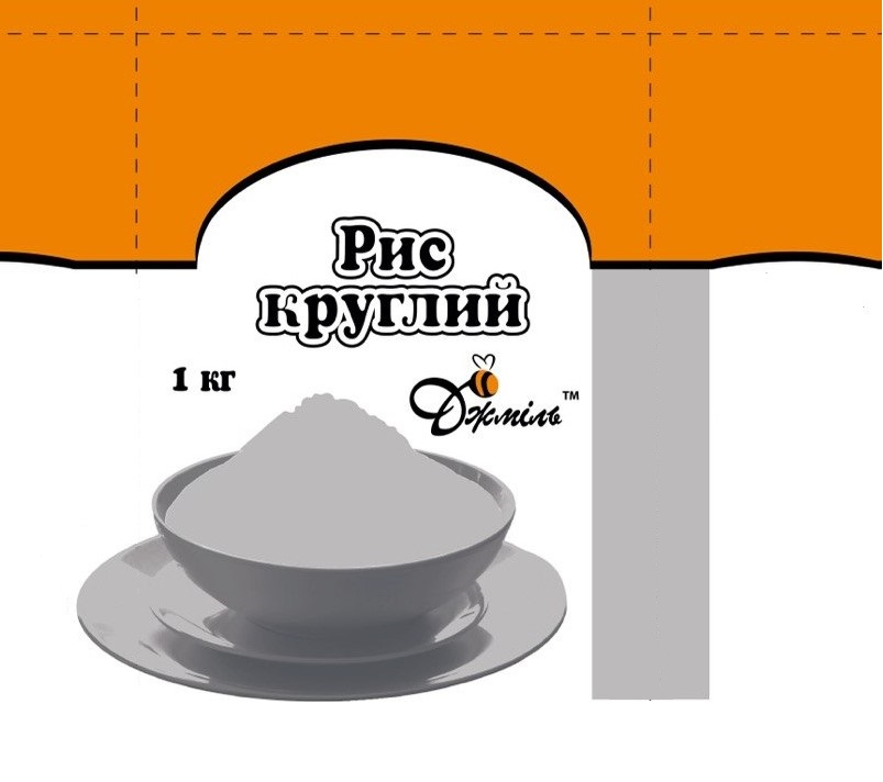 Рис круглий пропарений, ТМ "ДЖМІЛЬ", 1 кг